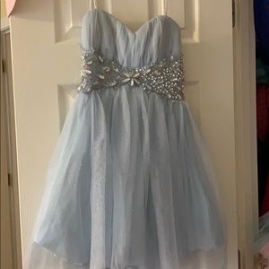 Pale blue kids dress